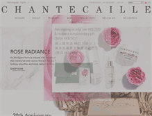 Tablet Screenshot of chantecaille.com.hk